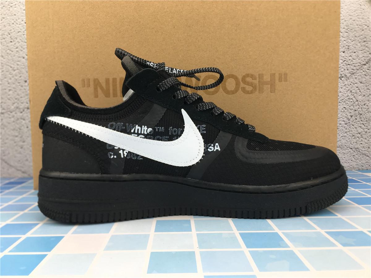 Off-White x Air Force 1 Low Black AO4606 001